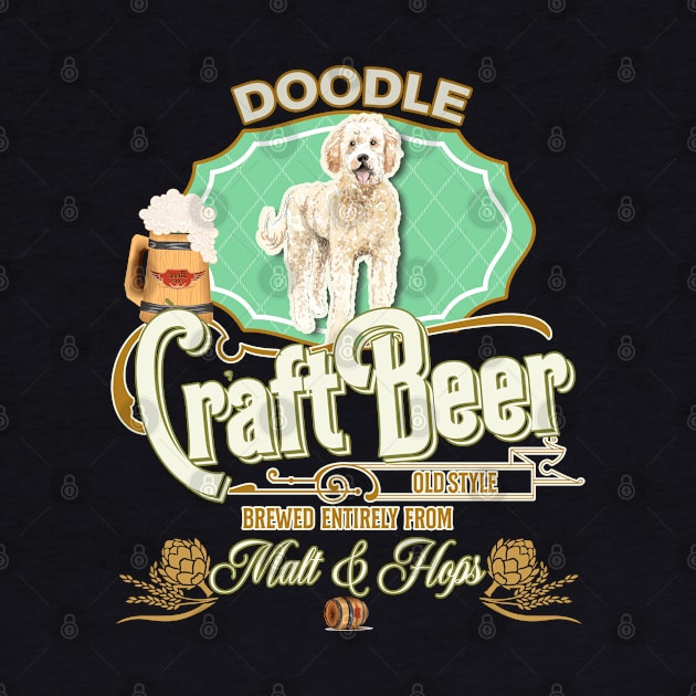 Golden Doodle Gifts - Beer Dog lover by StudioElla